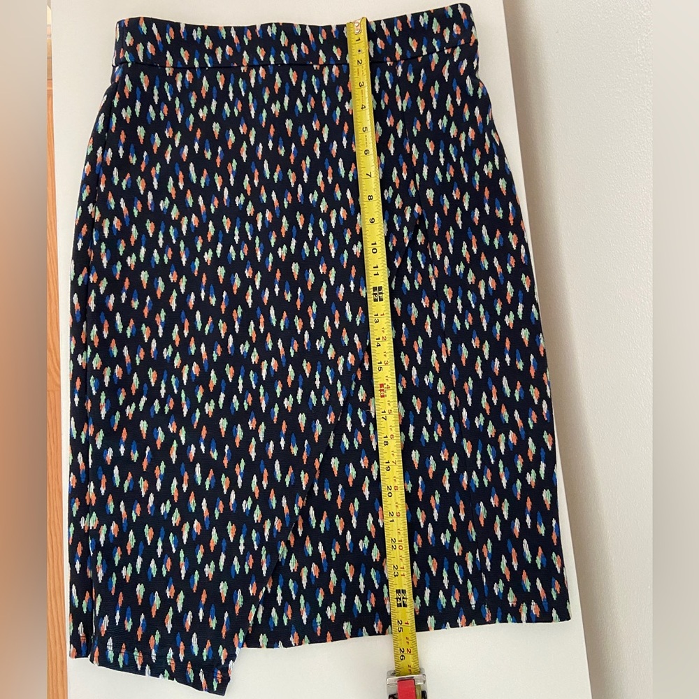 Women’s Maeve Anthropologie Faux-Wrap Asymmetrical Midi Knit Skirt Sz 10